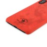 Кожаная накладка Knight Series для iPhone X - Красная