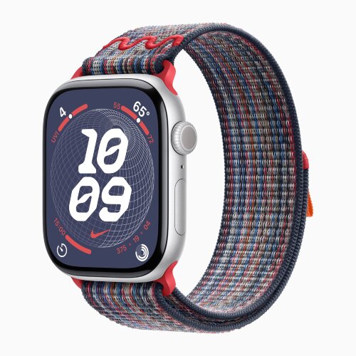 Спортивный браслет для Apple Watch 46mm Nike Sport Loop - Синий/Красный (Blue/Red)