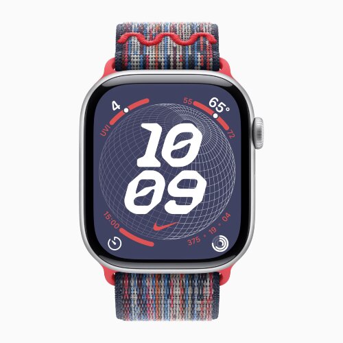 Спортивный браслет для Apple Watch 46mm Nike Sport Loop - Синий/Красный (Blue/Red)