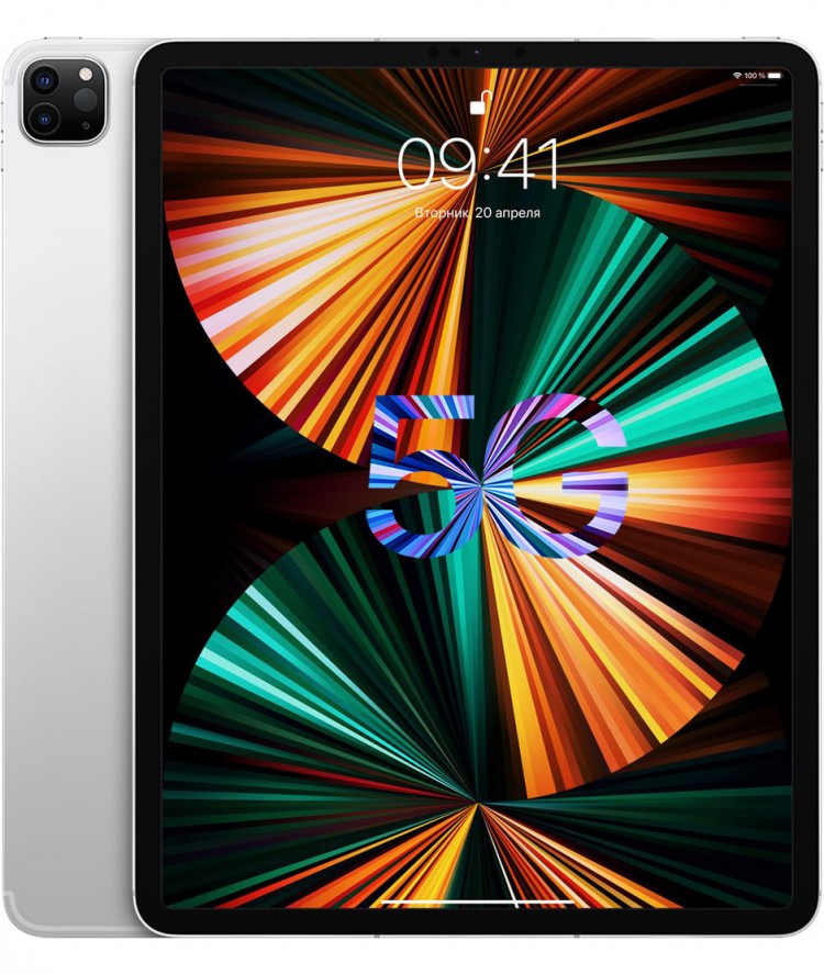 Купить iPad Pro 12,9 2TB M1 WiFi + 5G silver в Москве цена
