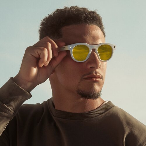 Oakley Meta HSTN (жёлтые линзы 24К, белая оправа, Polarized) Limited Edition