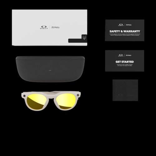 Oakley Meta HSTN (жёлтые линзы 24К, белая оправа, Polarized) Limited Edition