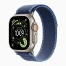 Apple Watch Ultra 3 49mm Titanium Case with Blue/Bright Blue Trail Loop (M/L)