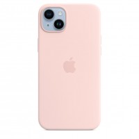 Силиконовый чехол для iPhone 14 с MagSafe - "Розовый мел"