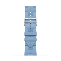 Ремешок Hermes для Apple Watch 46mm Kilim Single Tour - Голубой (Bleu Pastel)