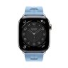 Ремешок Hermes для Apple Watch 46mm Kilim Single Tour - Голубой (Bleu Pastel)