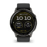 Умные часы Garmin D2 Air X15 45mm, Slate, Black Silicone Band