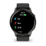 Умные часы Garmin D2 Air X15 45mm, Slate, Black Silicone Band