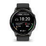Умные часы Garmin D2 Air X15 45mm, Slate, Black Silicone Band