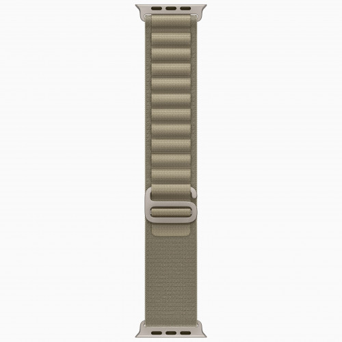 Apple Watch Ultra 2 49mm Titanium Case with Olive Alpine Loop (L)