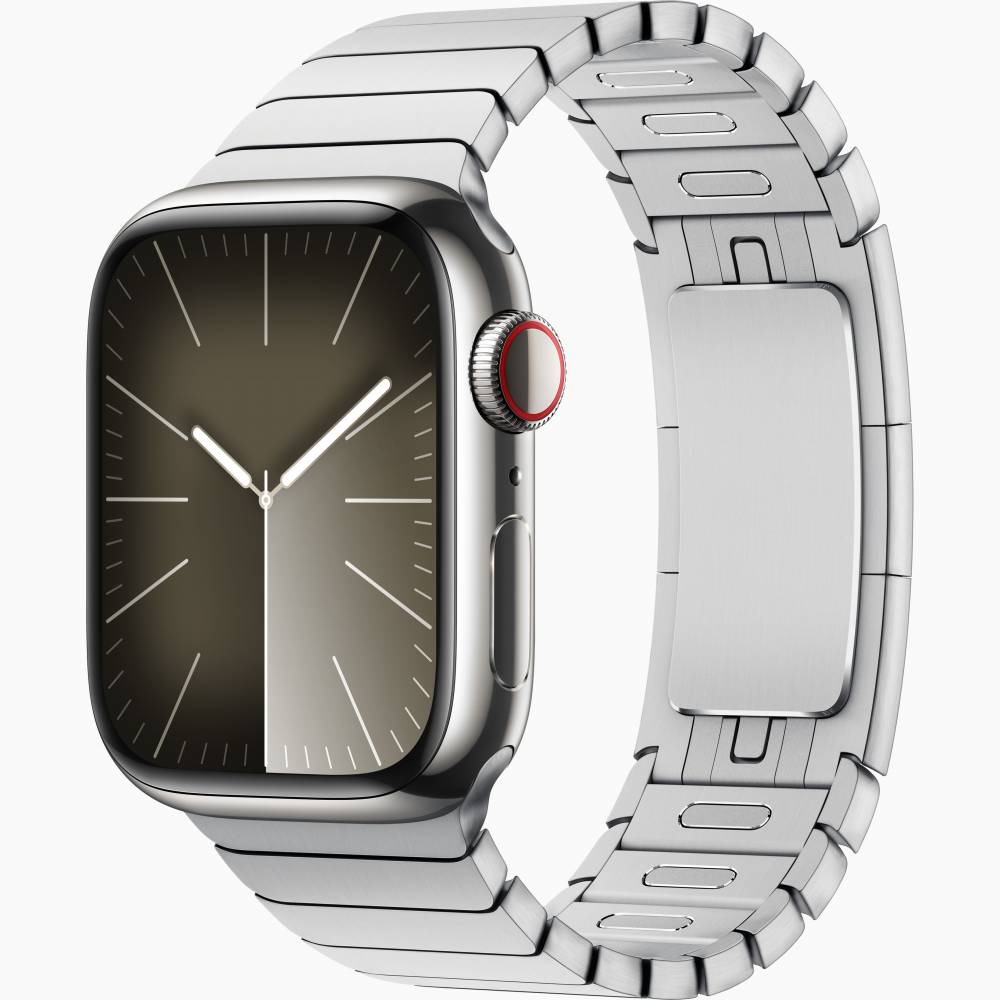 Silver stainless steel apple watch band cheap