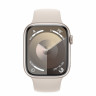 Apple Watch Series 9 45mm, Starlight Aluminum Case with Sport Band - Starlight