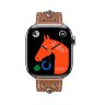 Ремешок Hermès Single Tour Clou Medor Rock из кожи Swift 42mm для Apple Watch - Коричневый (Gold)