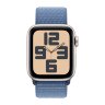 Apple Watch SE (2023) 44mm, Starlight Aluminum Case with Sport Loop - Winter Blue (Голубой)