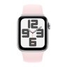 Apple Watch SE (2023) 44mm, Silver Aluminum Case with Sport Band - Light Pink (Розовый)