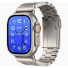 Apple Watch Hermès Ultra 4 49mm Natural Titanium, титановый браслет Grand H Titane Gris Titane (M)