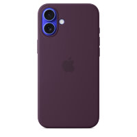Силиконовый чехол для iPhone 16 Plus с MagSafe - Plum (Бордовый)