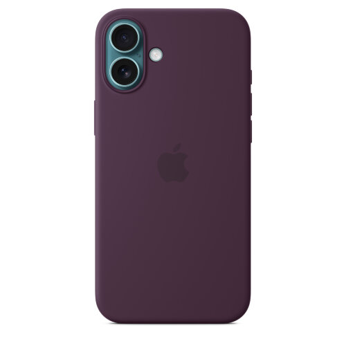 Силиконовый чехол для iPhone 16 Plus с MagSafe - Plum (Бордовый)