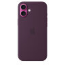 Силиконовый чехол для iPhone 16 Plus с MagSafe - Plum (Бордовый)