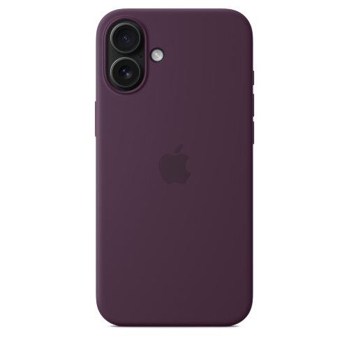 Силиконовый чехол для iPhone 16 Plus с MagSafe - Plum (Бордовый)