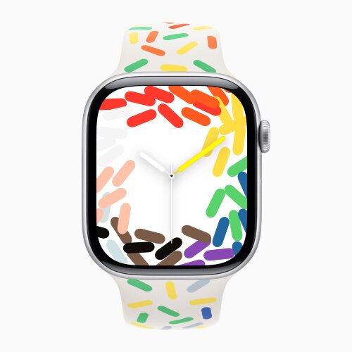 Apple Watch Series 10 42mm, Jet Black Aluminum Case with Sport Band - Pride Edition