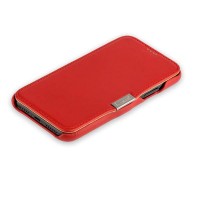 Чехол-книжка кожаный i-Carer для iPhone X luxury Series - Красный