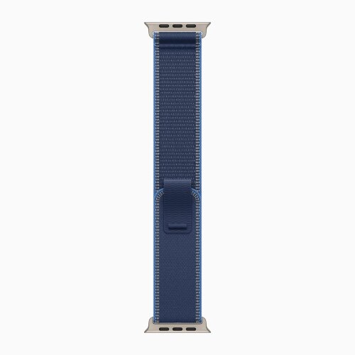 Apple Watch Ultra 3 49mm Titanium Case with Blue/Bright Blue Trail Loop (S/M)