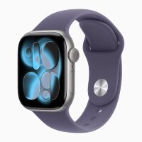 Apple Watch Series 11 42mm, Space Gray Aluminum Case with Sport Band - Purple Fog