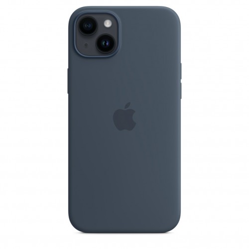 Силиконовый чехол для iPhone 14 с MagSafe - Темно-синий