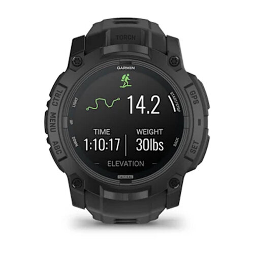 Умные часы Garmin Instinct 3 50mm, AMOLED, Tactical Edition, Black, Black Band