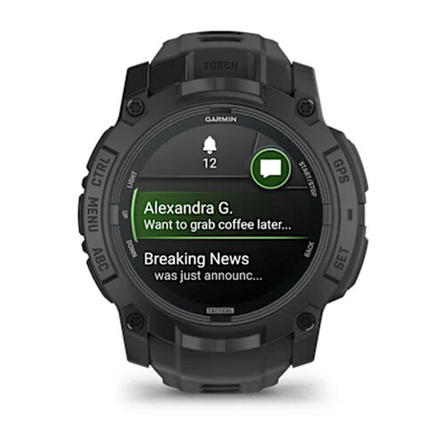 Умные часы Garmin Instinct 3 50mm, AMOLED, Tactical Edition, Black, Black Band