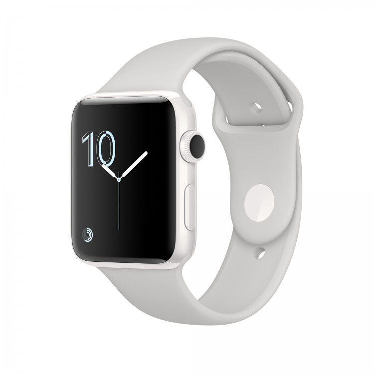 Apple Watch Edition Корпус 42 мм из белой керамики, спортивный ремешок цвета &laquo;светлое облако&raquo;