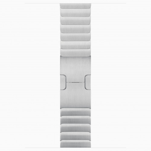 Apple Watch Series 9 45 мм стальные серебристого цвета, стальной блочный браслет
