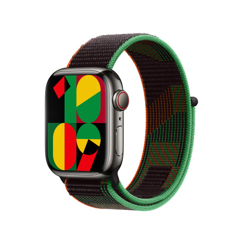 Ремешок для Apple Watch 41mm Sport Loop - Черное единство (Black Unity)