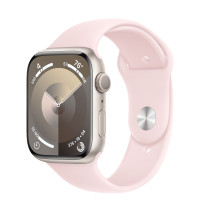 Apple Watch Series 9 45mm, Starlight Aluminum Case with Sport Band - Light Pink
