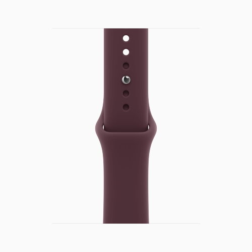 Apple Watch Series 12 46mm, Natural Titanium Case with Sport Band - Burgundy