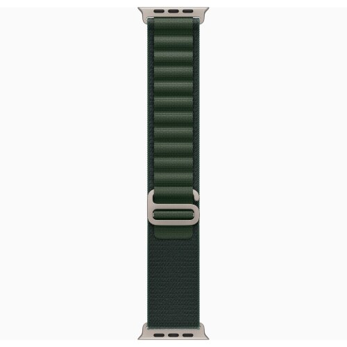 Apple Watch Ultra 2 49mm Titanium Case with Dark Green Alpine Loop (Medium)