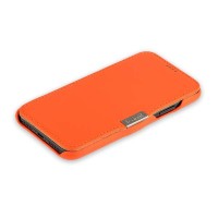 Чехол-книжка кожаный i-Carer для iPhone X luxury Series - Оранжевый